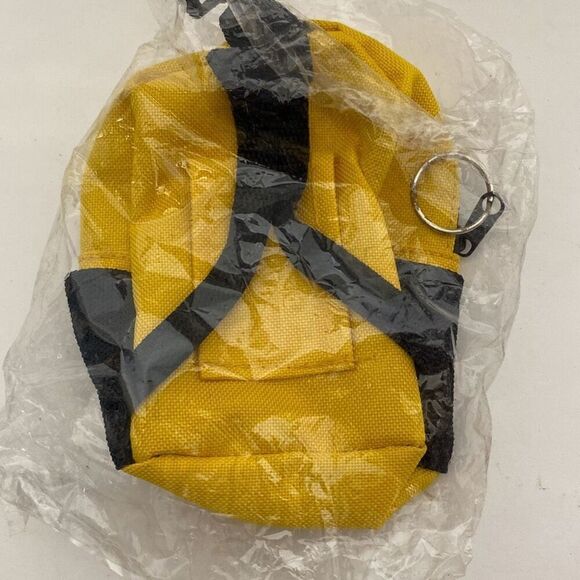 Publix Yellow Black Colorblock Mini Zipper Backpack - Picture 2 of 6